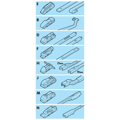 ΥΑΛΟΚΑΘΑΡΙΣΤΗΡΑΣ GRAN PREE SPEED MULTI-FIT ΜΕ 6 ΑΝΤΑΠΤΟΡΕΣ 41CM 16'' LAMPA - 1 TEM.