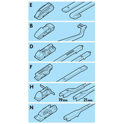 ΥΑΛΟΚΑΘΑΡΙΣΤΗΡΑΣ GRAN PREE SPEED MULTI-FIT ΜΕ 6 ΑΝΤΑΠΤΟΡΕΣ 43CM 17'' LAMPA - 1 TEM.