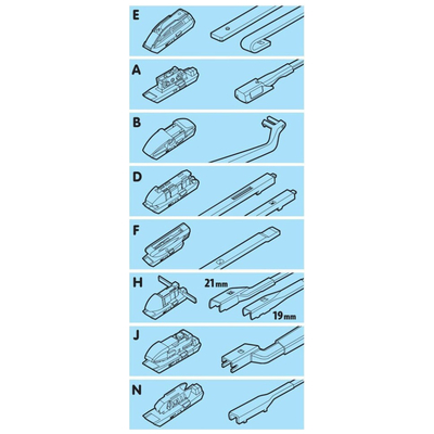 ΥΑΛΟΚΑΘΑΡΙΣΤΗΡΑΣ GRAN PREE SPEED MULTI-FIT ΜΕ 8 ΑΝΤΑΠΤΟΡΕΣ 45CM 18'' LAMPA - 1 TEM.