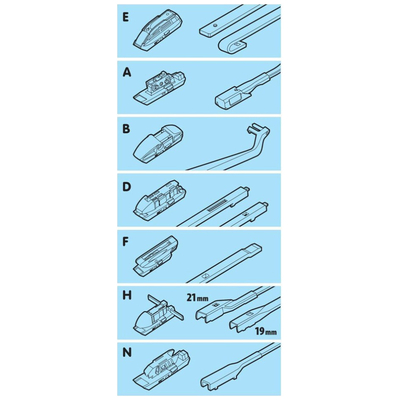 ΥΑΛΟΚΑΘΑΡΙΣΤΗΡΑΣ GRAN PREE SPEED MULTI-FIT ΜΕ 7 ΑΝΤΑΠΤΟΡΕΣ 48CM 19'' LAMPA - 1 TEM.