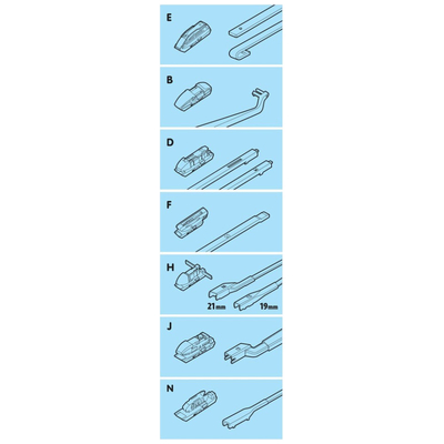 ΥΑΛΟΚΑΘΑΡΙΣΤΗΡΑΣ GRAN PREE SPEED MULTI-FIT ΜΕ 7 ΑΝΤΑΠΤΟΡΕΣ 51CM 20'' LAMPA - 1 TEM.