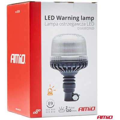 ΦΑΡΟΣ DIAMONT W25P ΜΕ ΛΕΥΚΟ ΚΑΠΑΚΙ 12/24V 24xSMD LED ΠΟΡΤΟΚΑΛΙ ΕΛΑΣΤΙΚΟΣ ΒΙΔΩΤΟΣ 201x126mm ΑΜΙΟ - 1 ΤΕΜ.