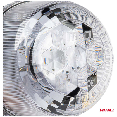 ΦΑΡΟΣ DIAMONT W25B ΜΕ ΛΕΥΚΟ ΚΑΠΑΚΙ 12/24V 24xSMD LED ΠΟΡΤΟΚΑΛΙ ΒΙΔΩΤΟΣ 118x126mm ΑΜΙΟ - 1 ΤΕΜ.