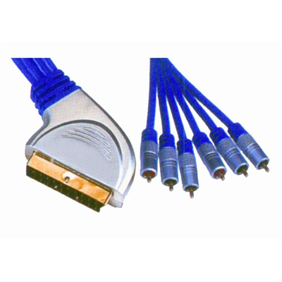 SCART-6 RCA ΝΙΚΕΛ CR-636/5M