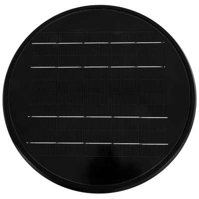 GloboStar® ARVENT 90534 Αυτόνομο Ηλιακό Φωτιστικό Κήπου - Κολωνάκι Αρχιτεκτονικού Φωτισμού Εξωτερικού Χώρου LED 10W 330lm 120° με Ενσωματωμένο Φωτοβολταϊκό Panel 6V 2W & Επαναφορτιζόμενη Μπαταρία Li-ion 3.2V 1800mAh με Αισθητήρα Ημέρας-Νύχτας - Αδιάβροχο IP65 - Σώμα Αλουμινίου & ABS - Φ24 x Υ36cm - Ψυχρό Λευκό 6000K - Μαύρο - 2 Χρόνια Εγγύηση