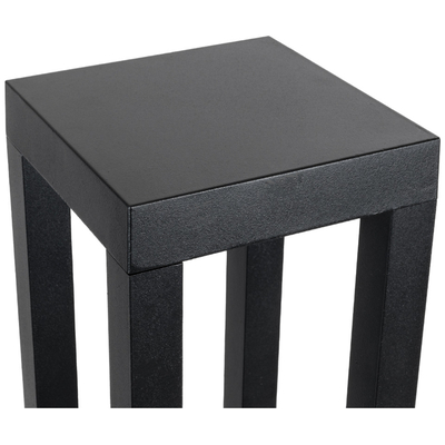 GloboStar® HONEYBEE 90541 Φωτιστικό Κήπου - Κολωνάκι Αρχιτεκτονικού Φωτισμού Εξωτερικού Χώρου LED 15W 1500lm 120° AC 220-240V - Αδιάβροχο IP65 - Σώμα Αλουμινίου & ABS - Μ20 x Π20 x Υ60cm - Θερμό Λευκό 2700K - Μαύρο - 2 Χρόνια Εγγύηση