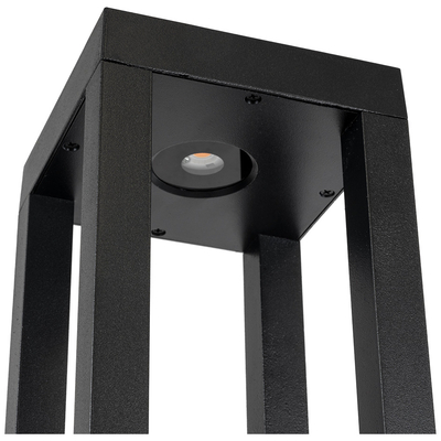 GloboStar® HONEYBEE 90541 Φωτιστικό Κήπου - Κολωνάκι Αρχιτεκτονικού Φωτισμού Εξωτερικού Χώρου LED 15W 1500lm 120° AC 220-240V - Αδιάβροχο IP65 - Σώμα Αλουμινίου & ABS - Μ20 x Π20 x Υ60cm - Θερμό Λευκό 2700K - Μαύρο - 2 Χρόνια Εγγύηση