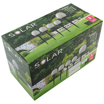 GloboStar® 71472 Αυτόνομο Ηλιακό Φωτιστικό LED SMD 1W 100lm με Ενσωματωμένη Μπαταρία 300mAh - Φωτοβολταϊκό Πάνελ με Αισθητήρα Ημέρας-Νύχτας Αδιάβροχο IP65 Φανάρι Κήπου Στρογγυλό Ψυχρό Λευκό 6000K