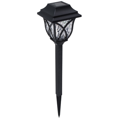 GloboStar® 85703 ΣΕΤ 6 Τεμαχίων Αυτόνομα Ηλιακά Φωτιστικά LED SMD 1W 100lm με Ενσωματωμένη Μπαταρία 600mAh - Φωτοβολταϊκό Πάνελ με Αισθητήρα Ημέρας-Νύχτας Αδιάβροχο IP65 Φανάρι Κήπου Τετράγωνο Λευκό Λευκό 6000K