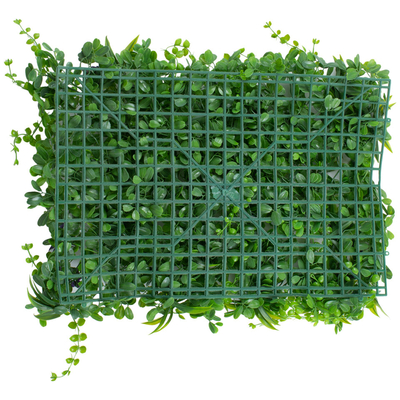 GloboStar® 78434 Artificial - Συνθετικό Τεχνητό Διακοσμητικό Πάνελ Φυλλωσιάς - Κάθετος Κήπος Πεπερόμια - Ζεβρίνα - Πράσινο Μ60 x Υ40 x Π9cm