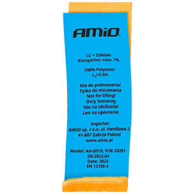 ΙΜΑΝΤΑΣ ΔΕΣΙΜΑΤΟΣ 25mm/250cm ΠΟΡΤΟΚΑΛΙ ΑΜΙΟ - 1 ΤΕΜ.