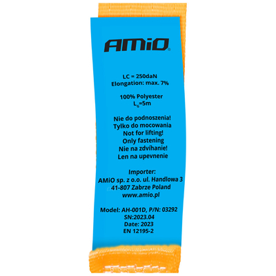 ΙΜΑΝΤΑΣ ΔΕΣΙΜΑΤΟΣ 25mm/500cm ΠΟΡΤΟΚΑΛΙ ΑΜΙΟ - 1 ΤΕΜ.