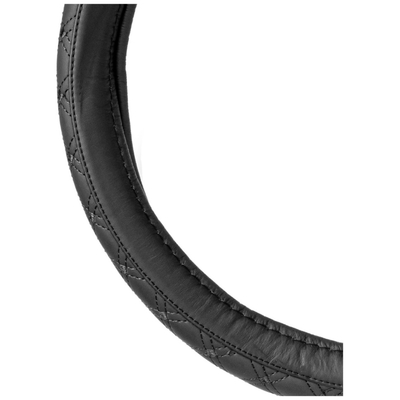 ΚΑΛΥΜΜΑ ΤΙΜΟΝΙΟΥ ΑΠΟ ΤΕΧΝΟΔΕΡΜΑ (ΧL) 41-43cm SWC-51-ΧL ΣΕ ΜΑΥΡΟ ΧΡΩΜΑ ΜΕ ΜΑΥΡΕΣ ΡΑΦΕΣ AMIO - 1 ΤΕΜ.