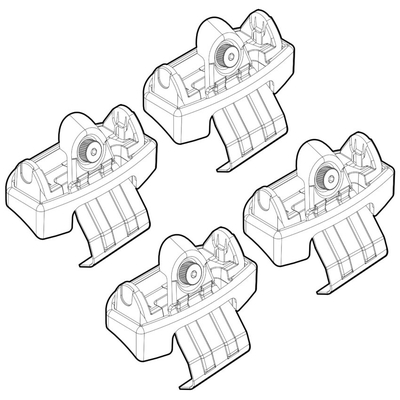 HYUNDAI I20 5D 12/2020+ ΑΚΡΑ ΓΙΑ ΜΠΑΡΕΣ NORDRIVE - 4 τεμ.