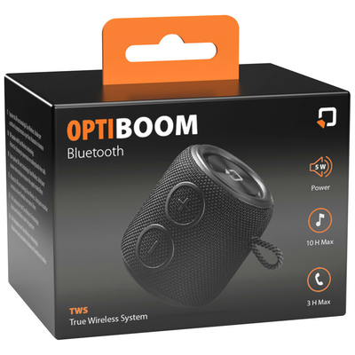 ΑΣΥΡΜΑΤΟ ΦΟΡΗΤΟ ΗΧΕΙΟ OPTIBOOM 5W 10H MAX ΑΔΙΑΒΡΟΧΟ (BLUETOOTH/AUX/TWS) LAMPA - 1 τεμ.