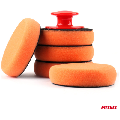 ΣΦΟΥΓΓΑΡΙΑ ΓΥΑΛΙΣΜΑΤΟΣ ΓΙΑ ΟΛΕΣ ΤΙΣ ΕΠΙΦΑΝΕΙΕΣ ΧΕΙΡΟΣ 10cm  ΜΕ ΛΑΒΗ SET AMIO - 5 Τεμ.