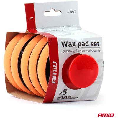 ΣΦΟΥΓΓΑΡΙΑ ΓΥΑΛΙΣΜΑΤΟΣ ΓΙΑ ΟΛΕΣ ΤΙΣ ΕΠΙΦΑΝΕΙΕΣ ΧΕΙΡΟΣ 10cm  ΜΕ ΛΑΒΗ SET AMIO - 5 Τεμ.