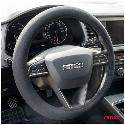 ΚΑΛΥΜΜΑ ΤΙΜΟΝΙΟΥ VELOUR 37/39cm ΜΑΥΡΟ AMIO - 1 Τεμ.