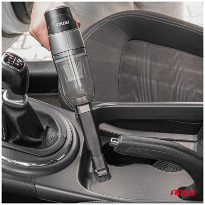 ΗΛΕΚΤΡΙΚΟ ΣΚΟΥΠΑΚΙ ΧΕΙΡΟΣ ΑΣΥΡΜΑΤΟ 70W ΜΕ 6 ΑΚΡΟΦΥΣΙΑ ΚΑΘΑΡΙΣΜΟΥ ΚΑΙ ΚΑΛΩΔΙΟ USB-C  AMIO - 1 Τεμ.