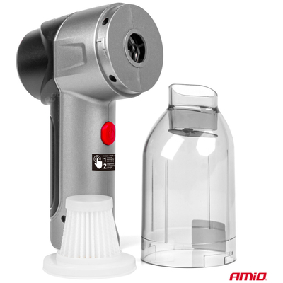 ΗΛΕΚΤΡΙΚΟ ΣΚΟΥΠΑΚΙ ΧΕΙΡΟΣ ΑΣΥΡΜΑΤΟ 70W ΜΕ 6 ΑΚΡΟΦΥΣΙΑ ΚΑΘΑΡΙΣΜΟΥ ΚΑΙ ΚΑΛΩΔΙΟ USB-C  AMIO - 1 Τεμ.