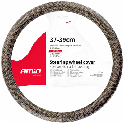 ΚΑΛΥΜΜΑ ΤΙΜΟΝΙΟΥ SWC-37 M 37-39cm ΧΡΥΣΑ ΕΞΑΓΩΝΑ ΣΕ ΚΑΦΕ ΑΠΟΧΡΩΣΕΙΣ ΑΜΙΟ - 1 ΤΕΜ.