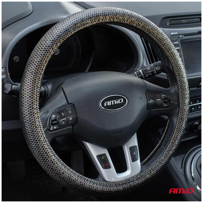 ΚΑΛΥΜΜΑ ΤΙΜΟΝΙΟΥ SWC-37 M 37-39cm ΧΡΥΣΑ ΕΞΑΓΩΝΑ ΣΕ ΚΑΦΕ ΑΠΟΧΡΩΣΕΙΣ ΑΜΙΟ - 1 ΤΕΜ.