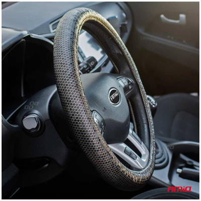 ΚΑΛΥΜΜΑ ΤΙΜΟΝΙΟΥ SWC-37 M 37-39cm ΧΡΥΣΑ ΕΞΑΓΩΝΑ ΣΕ ΚΑΦΕ ΑΠΟΧΡΩΣΕΙΣ ΑΜΙΟ - 1 ΤΕΜ.