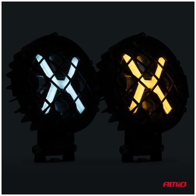 ΠΡΟΒΟΛΕΑΣ ΕΡΓΑΣΙΑΣ ΣΤΡΟΓΓΥΛΟΣ X-LIGHT 5.500lm 9>36V 60W 6.000K 9 led Φ170x170x65mm 4 ΧΡΗΣΕΩΝ ΑΜΙΟ - 1 ΤΕΜ.