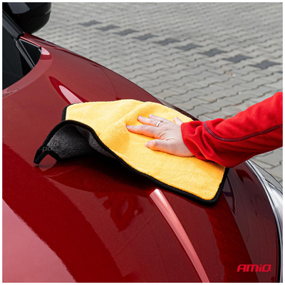 ΠΕΤΣΕΤΑ ΣΤΕΓΝΩΜΑΤΟΣ ΜΙΚΡΟΦΙΜΠΡΑ 2in1 & ΠΑΝΑΚΙ ΚΑΘΑΡΙΣΜΟΥ ΤΖΑΜΙΩΝ 30x40cm AMIO - 2 Τεμ.