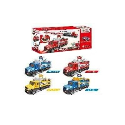 Παιδικό όχημα μεταφοράς αυτοκινήτων με εκτοξευτή - 660-S48 - 345249