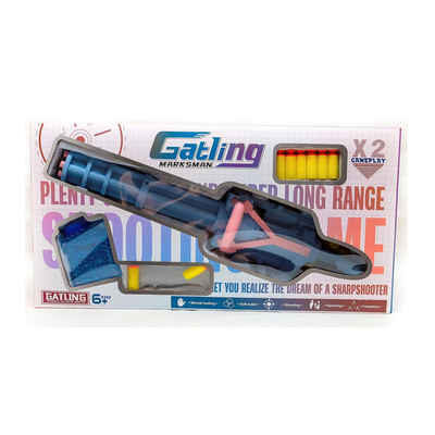 Παιδικό όπλο στόχου με σφαίρες gel & αξεσουάρ – Soft Gun – 2in1 - A0076 - 306122