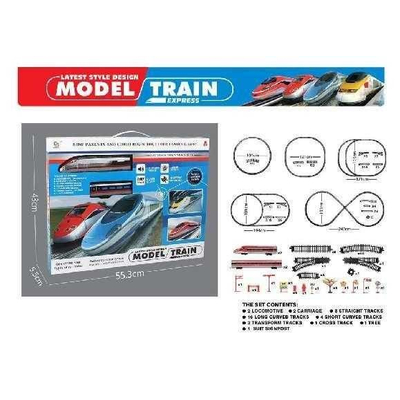 Σετ τρενάκι με ράγες - 1801A-9 - 308367