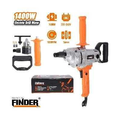 Ηλεκτρικός αναδευτήρας χρωμάτων/κονιαμάτων & τρυπάνι - 1400W - Finder - 197374