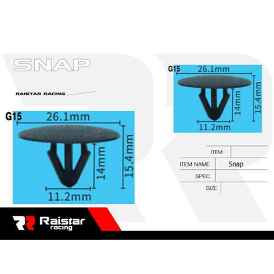 Σετ συνδετήρες αυτοκινήτου - 10pcs - R-F16101-09 - 180869