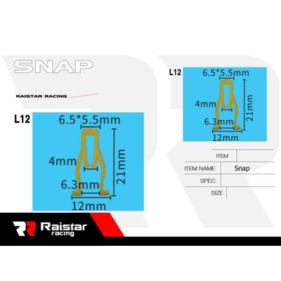 Σετ συνδετήρες αυτοκινήτου - 10pcs - R-F16101-27 - 180874