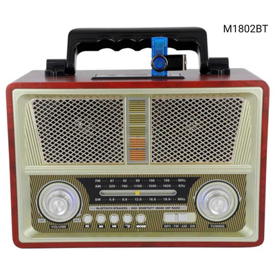 Επαναφορτιζόμενο ραδιόφωνο Retro - M1802-BT - 018022