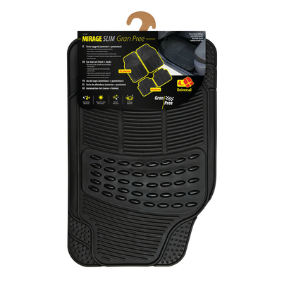 ΠΑΤΑΚΙΑ ΛΑΣΤΙΧΟ MIRAGE SLIM GRAN PREE UNIVERSAL 45x70,5 + 43x45cm ΜΑΥΡΟ LAMPA - 4 ΤΕΜ.