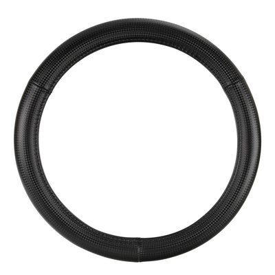 ΚΑΛΥΜΜΑ ΤΙΜΟΝΙΟΥ RACING PREMIUM BLACK (Μ) 37/39cm ΣΥΝΘΕΤΙΚΟ ΔΕΡΜΑ SKEENTEX ΜΑΥΡΟ/CARBON LOOK LAMPA  - 1 ΤΕΜ.