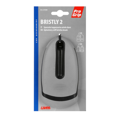 ΒΟΥΡΤΣΑ ΚΑΘΑΡΙΣΜΟΥ ΧΕΙΡΟΣ BRISTLY 2 PRO-GRIP ΚΑΤΑΛΛΗΛΗ ΓΙΑ ΚΑΘΙΣΜΑΤΑ/ΠΑΤΑΚΙΑ ΓΚΡΙ-ΜΑΥΡΟ LAMPA  - 1 ΤΕΜ.
