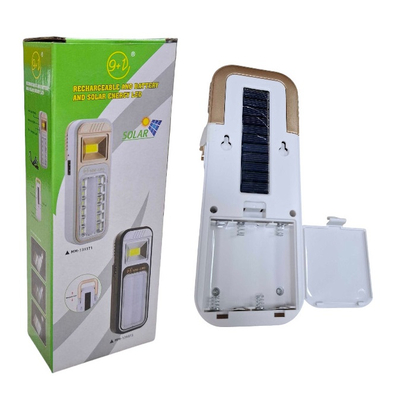 Επαναφορτιζόμενος φακός LED έκτακτης ανάγκης με ηλιακό πάνελ - FA-1939T-2 - 200545