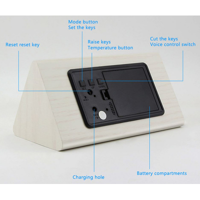 Ψηφιακό ρολόι - Ξυπνητήρι - ET011 - 909443 - White