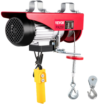 VEVOR 125 Kg/250 Kg Ηλεκτρικός ανυψωτικός γερανός Σύστημα τροφοδοσίας τηλεχειριστηρίου, βαρούλκο τροχαλίας οροφής γκαράζ γκαράζ από σύρμα από κράμα χάλυβα με μακρύ καλώδιο 1,5 M/5 Ft | VEVOR GR