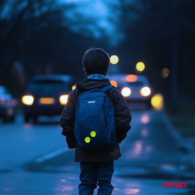 ΑΥΤΟΚΟΛΛΗΤΑ "ΠΑΤΟΥΣΕΣ" ΚΙΤΡΙΝΟ ΦΩΣΦΟΡΙΖΕ AMIO - 4 τεμ.