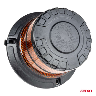 ΦΑΡΟΣ HEAVY DUTY W29M 12/24V ΠΟΡΤΟΚΑΛΙ 16LED ΜΑΓΝΗΤΙΚΟΣ/ΒΙΔΩΤΟΣ ΜΕ ΦΙΣ ΑΝΑΠΤΗΡΑ Υ103mm Φ110mm AMIO - 1 τεμ.
