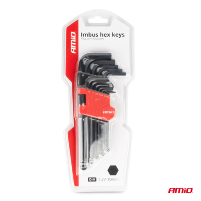 ΣΕΤ ΚΛΕΙΔΙΑ ΑΛΛΕΝ (ALLEN) ΕΞΑΓΩΝΑ ΧΡΩΜΙΟ-ΒΑΝΑΔΙΟ (CRV) ΔΙΑΦΟΡΑ ΜΕΓΕΘΗ ΣΕ ΜΑΥΡΟ ΧΡΩΜΑ ΑΜΙΟ - 9 ΤΕΜ.