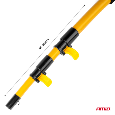 ΒΟΥΡΤΣΑ ΚΑΘΑΡΙΣΜΟΥ ΜΕ ΤΗΛΕΣΚΟΠΙΚΟ ΚΟΝΤΑΡΙ 46-100cm & 3 ΠΑΝΑΚΙΑ ΚΑΘΑΡΙΣΜΟΥ ΜΙΚΡΟΦΙΜΠΡΑ  ΑΜΙΟ - 1 ΤΕΜ.