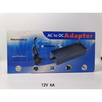 Τροφοδοτικό μετασχηματιστής AC/DC - 12V 6A - 72W - 235724