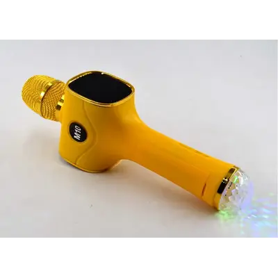 Ασύρματο μικρόφωνο Karaoke με ηχείο - M10 - 961867 - Yellow