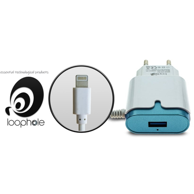 LOOPHOLE AC Adapter Lightning BLUE