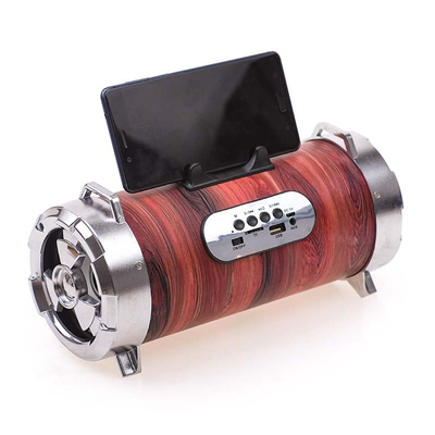 Bluetooth Ηχείο Tube Wood Effect